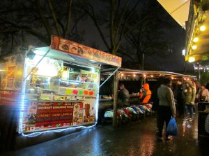 A food stall beside Camden Lock, with some interesting seating to the right ;)...